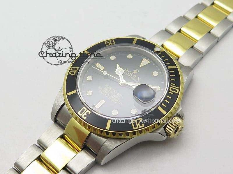 BestValue Submariner 11613 Black Two Tone Bp Best Edition On Two-Tone Bracelet Miyota 4006