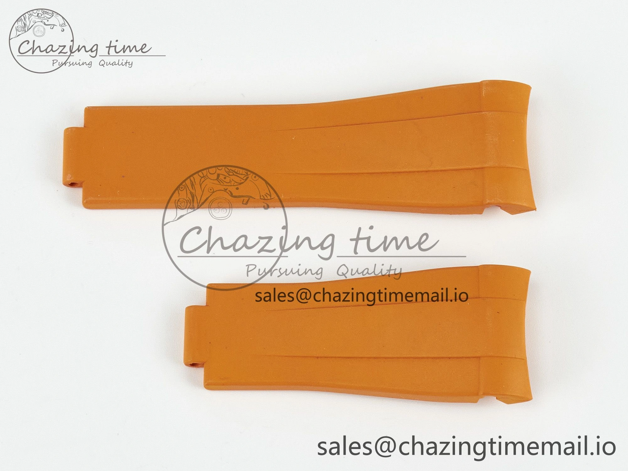 WaterResistant Submariner 116610 1:1 Best Edition Orange Rubber Strap (Fits the Gen size) 4078