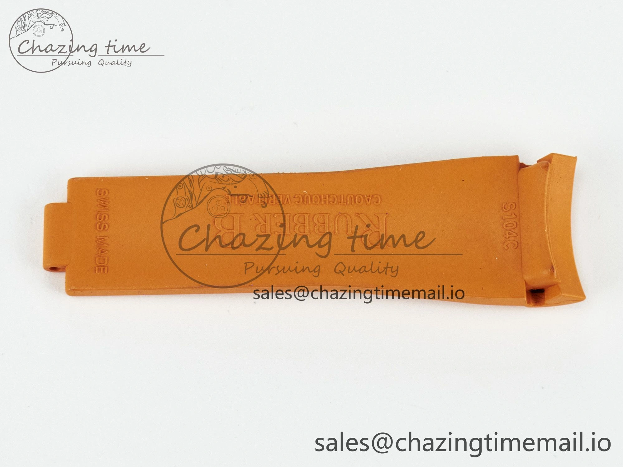 WaterResistant Submariner 116610 1:1 Best Edition Orange Rubber Strap (Fits the Gen size) 4078
