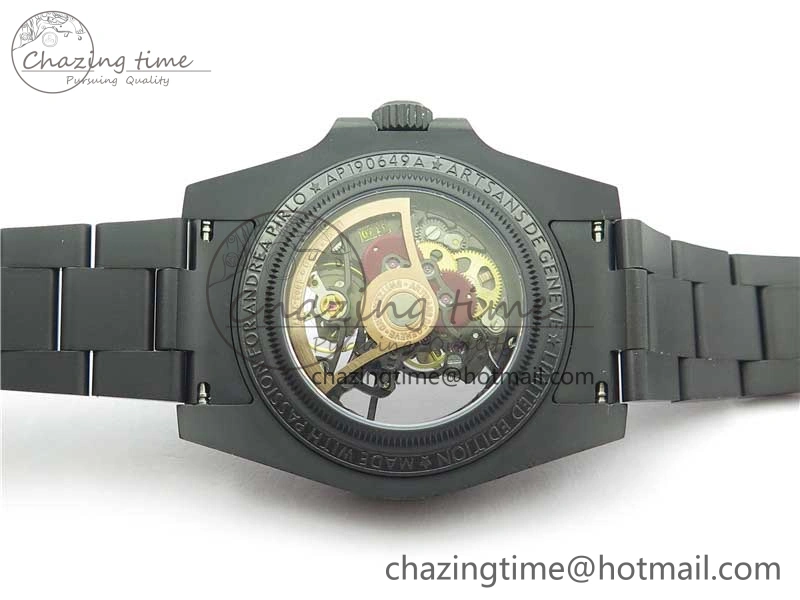 Submariner 116610 Andrea Pirlo DLC ROF Best Edition Carbon Bezel on Skeleton DIal SA FreshLook 2790
