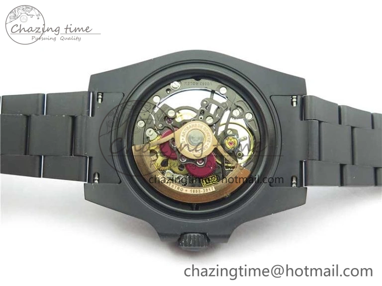 Submariner 116610 Andrea Pirlo DLC ROF Best Edition Carbon Bezel on Skeleton DIal SA FreshLook 2790