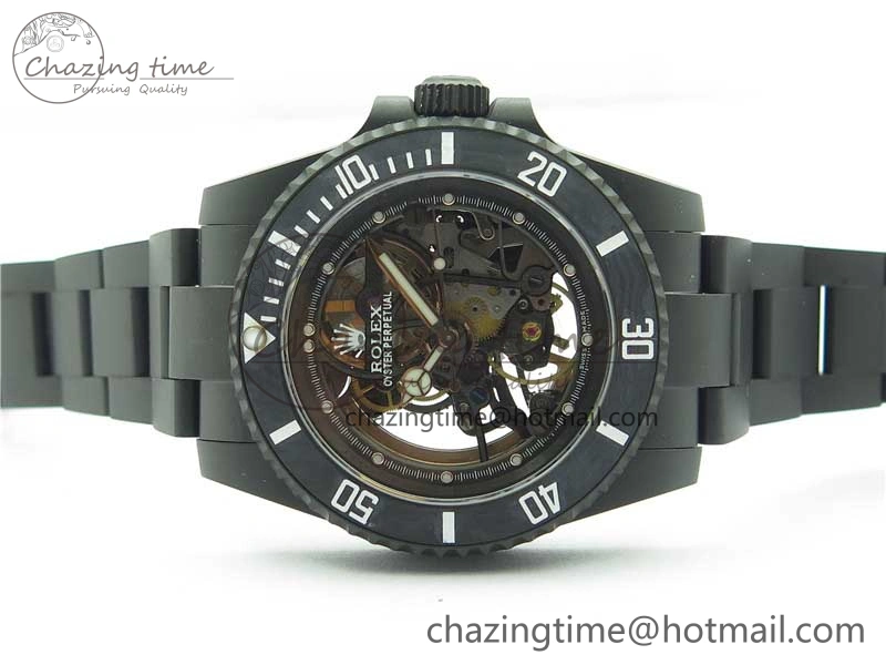 Submariner 116610 Andrea Pirlo DLC ROF Best Edition Carbon Bezel on Skeleton DIal SA FreshLook 2790