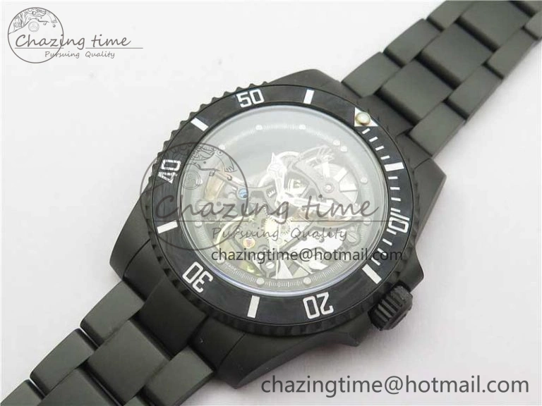 Submariner 116610 Andrea Pirlo DLC ROF Best Edition Carbon Bezel on Skeleton DIal SA FreshLook 2790