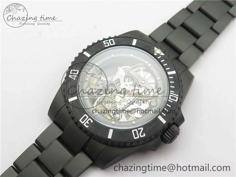 Submariner 116610 Andrea Pirlo DLC ROF Best Edition Carbon Bezel on Skeleton DIal SA FreshLook 2790