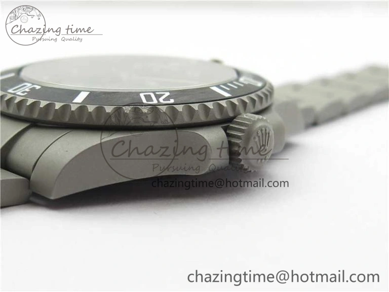 Submariner 116610 Andrea Pirlo Sandblasted ROF Best Edition Carbon Bezel on Skeleton DIal SA Refined 2789