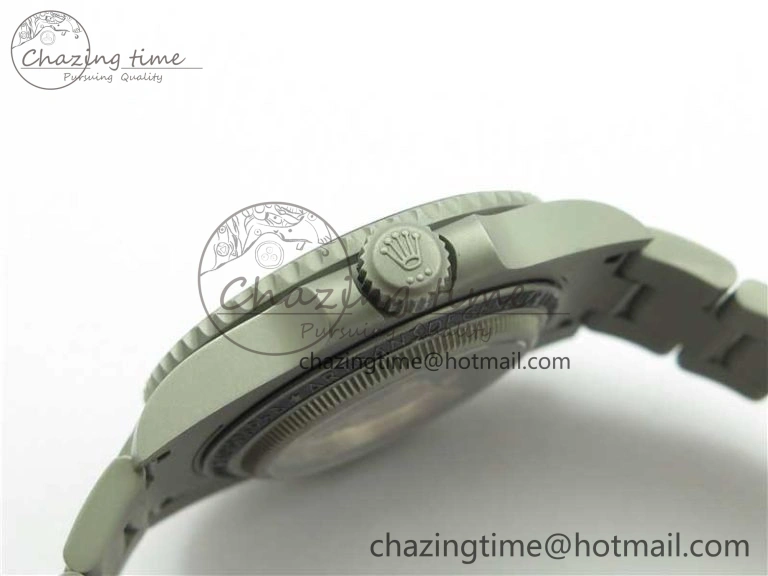 Submariner 116610 Andrea Pirlo Sandblasted ROF Best Edition Carbon Bezel on Skeleton DIal SA Refined 2789