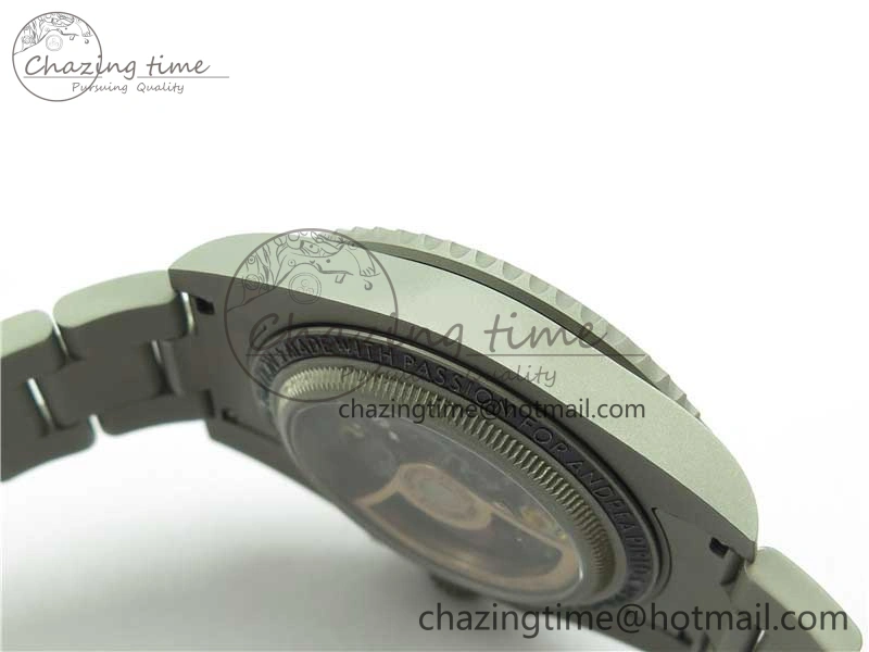 Submariner 116610 Andrea Pirlo Sandblasted ROF Best Edition Carbon Bezel on Skeleton DIal SA Refined 2789