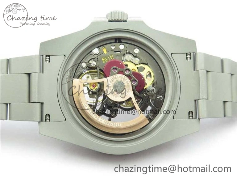 Submariner 116610 Andrea Pirlo Sandblasted ROF Best Edition Carbon Bezel on Skeleton DIal SA Refined 2789