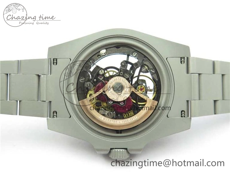 Submariner 116610 Andrea Pirlo Sandblasted ROF Best Edition Carbon Bezel on Skeleton DIal SA Refined 2789