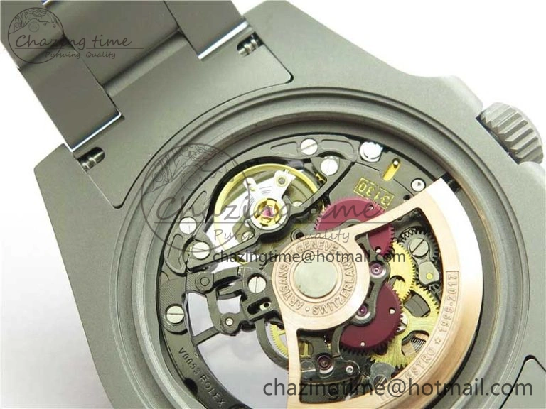 Submariner 116610 Andrea Pirlo Sandblasted ROF Best Edition Carbon Bezel on Skeleton DIal SA Refined 2789