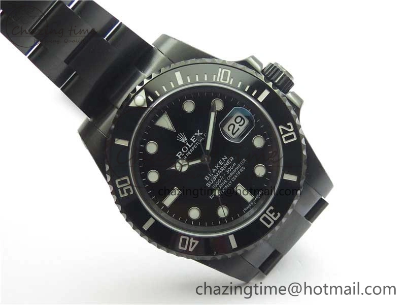Submariner 116610 Blacken DLC Black 904L Steel V6F 1:1 Best Edition VS3135 V Durable 2699