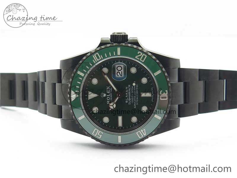 Submariner 116610 Blacken DLC Green 904L Steel V6F 1:1 Best Edition VS3135 V Stylish 2700