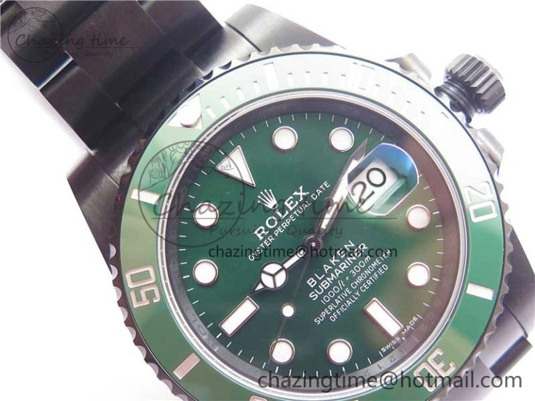 Submariner 116610 Blacken DLC Green 904L Steel V6F 1:1 Best Edition VS3135 V Stylish 2700