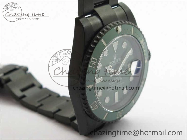 Submariner 116610 Blacken DLC Green 904L Steel V6F 1:1 Best Edition VS3135 V Stylish 2700