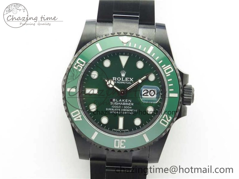 Submariner 116610 Blacken DLC Green 904L Steel V6F 1:1 Best Edition VS3135 V Stylish 2700