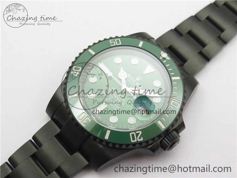 Submariner 116610 Blacken DLC Green 904L Steel V6F 1:1 Best Edition VS3135 V Stylish 2700