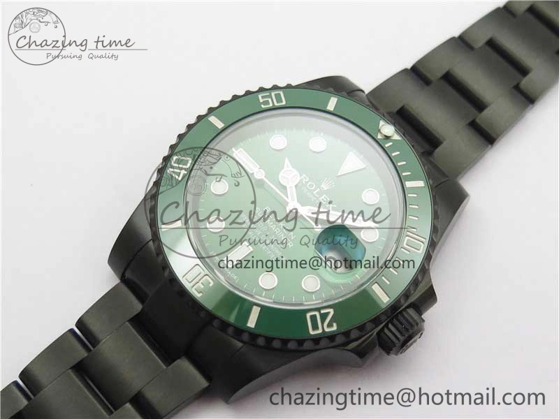 Submariner 116610 Blacken DLC Green 904L Steel V6F 1:1 Best Edition VS3135 V Stylish 2700