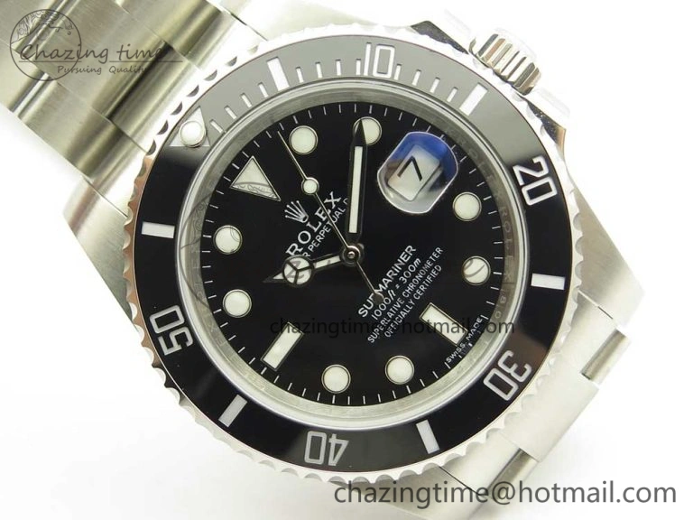 Submariner 116610 LB Black Ceramic V9F 904L 1:1 Best Edition on SS Bracelet SA Cozy 3291