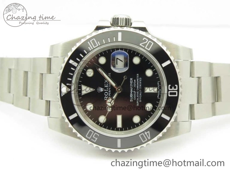 Submariner 116610 LB Black Ceramic V9F 904L 1:1 Best Edition on SS Bracelet SA Cozy 3291