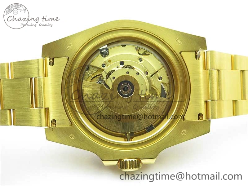 Submariner 116610 LB ROF Best Edition YG Wrapped Blue Dial on YG Wrapped Bracelet A Supportive 2910
