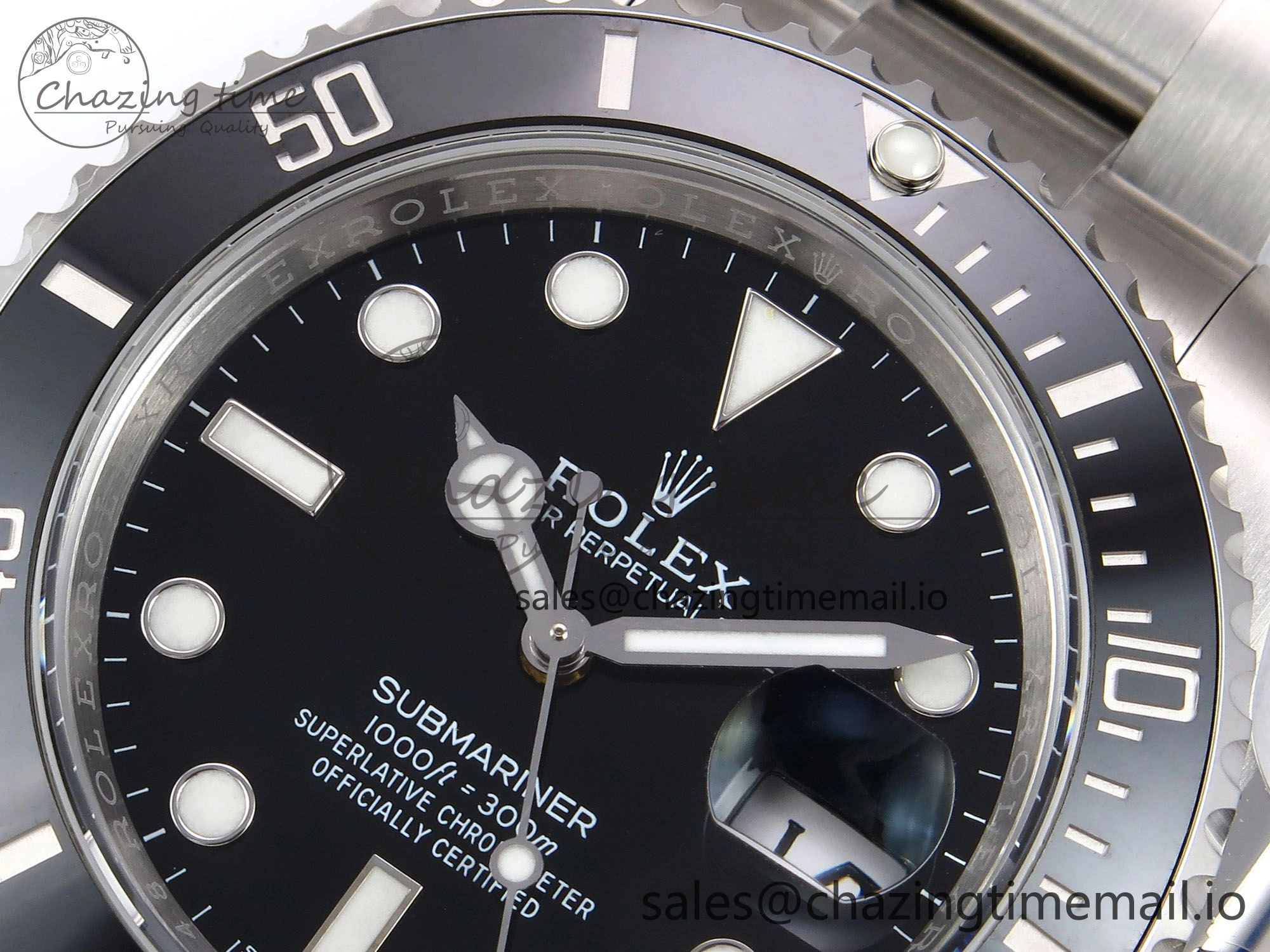 Packable Submariner 116610 LN 40mm RF 1:1 Best Edition Black Ceramic on SS 904L Bracelet Steel VR 1011