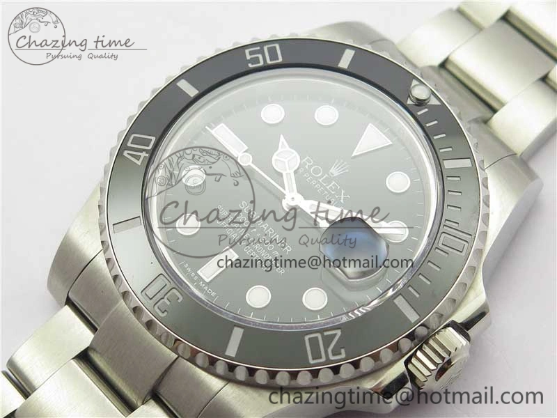 Submariner 116610 LN Black Ceramic 316L Bp Maker 1:1 Best Edition Black Dial on SS Bracelet SA3135 V FlexibleFit 3019
