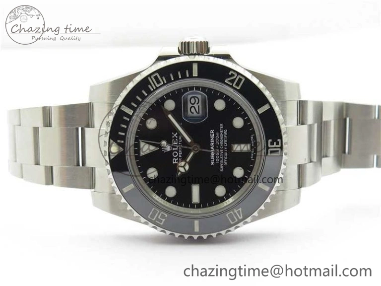 Submariner 116610 LN Black Ceramic 316L Steel Noob 1:1 Best Edition V10. Durable 2865