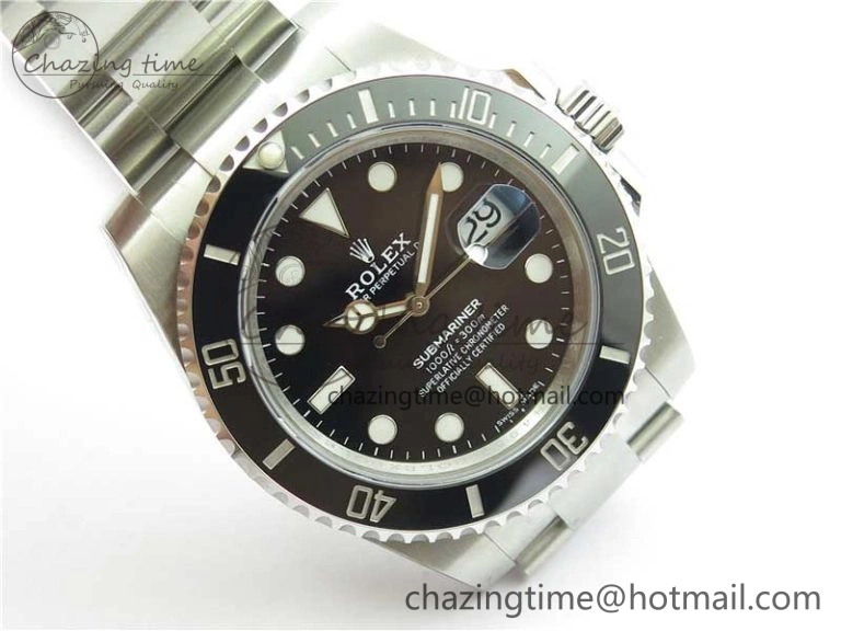 Submariner 116610 LN Black Ceramic 316L Steel Noob 1:1 Best Edition V10. Durable 2865