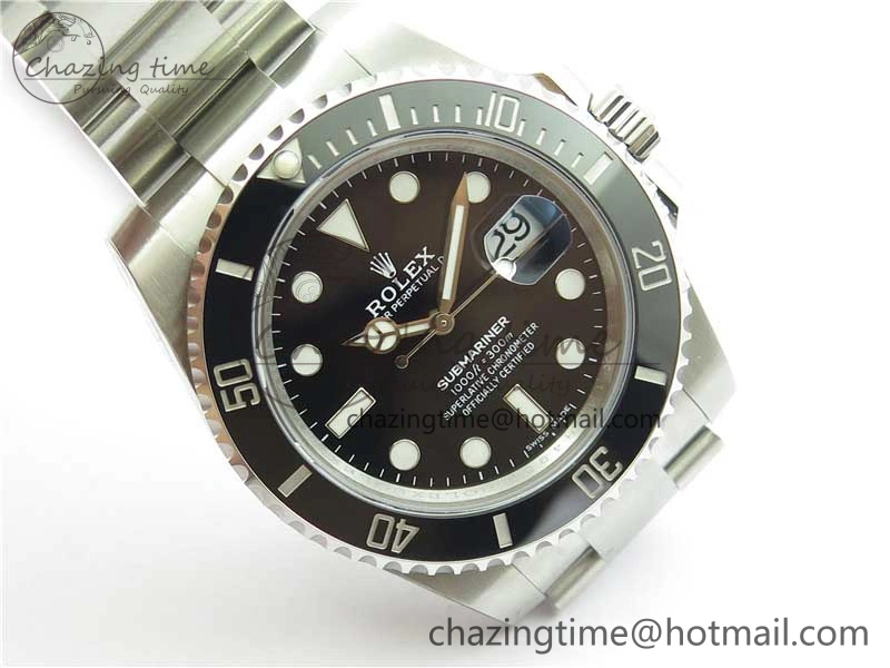 Submariner 116610 LN Black Ceramic 316L Steel Noob 1:1 Best Edition V10. Durable 2865