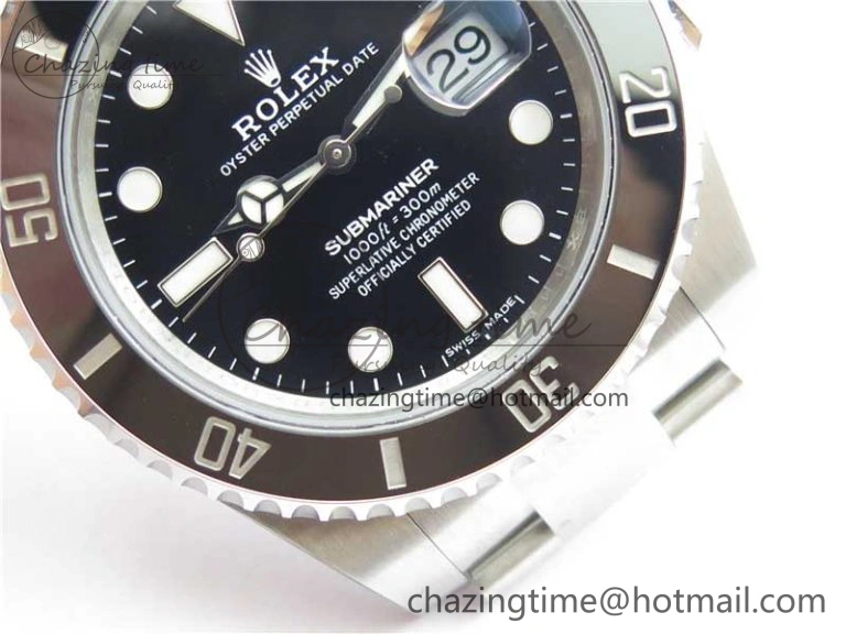 Submariner 116610 LN Black Ceramic 316L Steel Noob 1:1 Best Edition V10. Durable 2865
