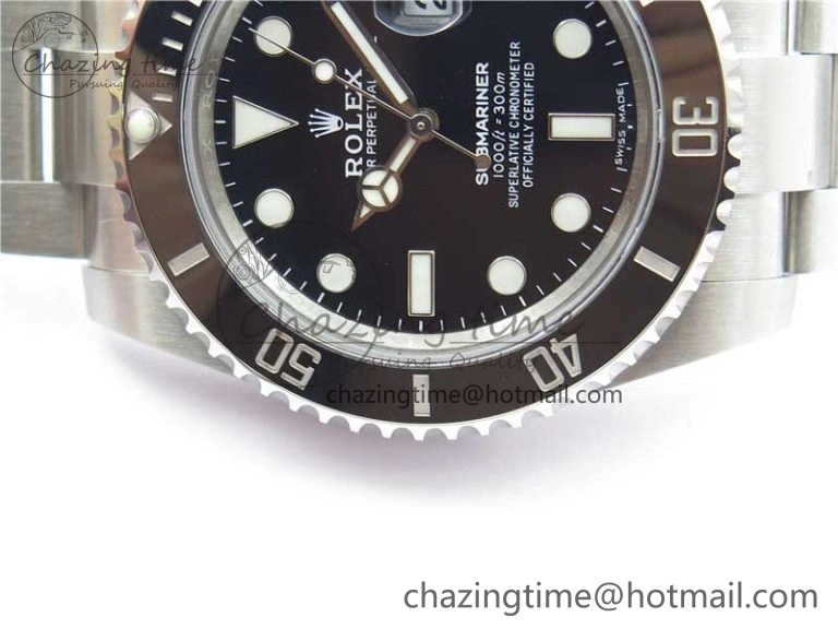 Submariner 116610 LN Black Ceramic 316L Steel Noob 1:1 Best Edition V10. Durable 2865