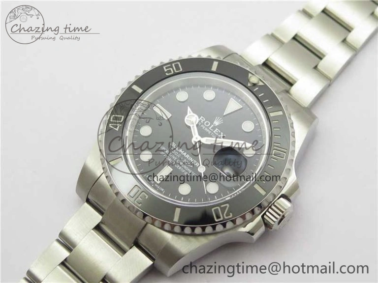 Submariner 116610 LN Black Ceramic 316L Steel Noob 1:1 Best Edition V10. Durable 2865