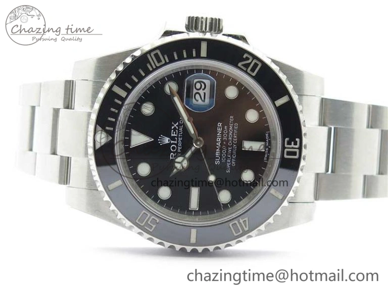 Modern Submariner 116610 LN Black Ceramic 904L Steel RXF XF 1:1 Best Edition A 2940