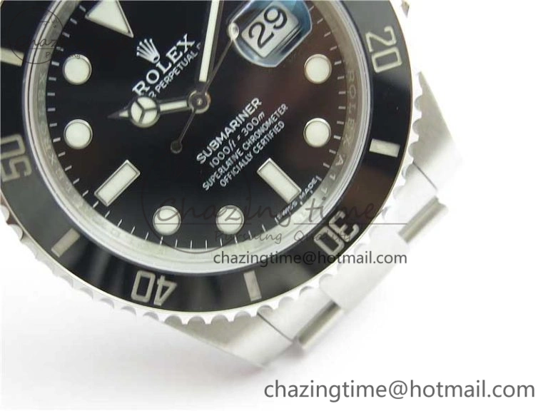Modern Submariner 116610 LN Black Ceramic 904L Steel RXF XF 1:1 Best Edition A 2940