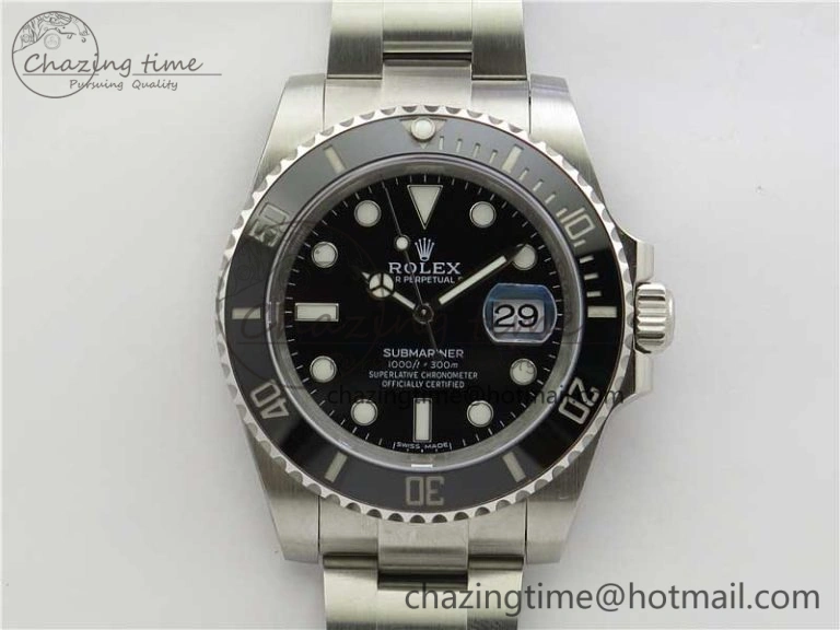 BestValue Submariner 116610 LN Black Ceramic 904L Steel V6F 1:1 Best Edition A 2950