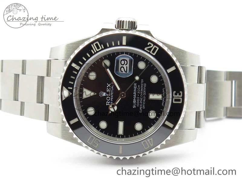 BestValue Submariner 116610 LN Black Ceramic 904L Steel V6F 1:1 Best Edition A 2950