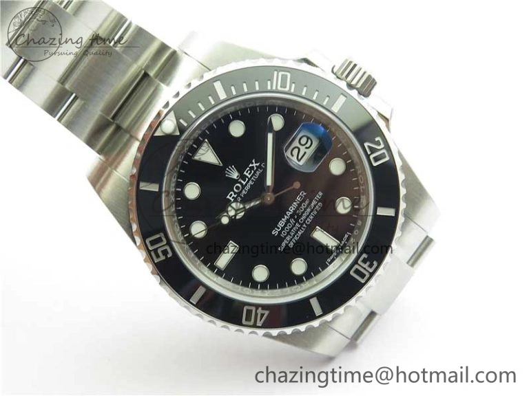FastDry Submariner 116610 LN Black Ceramic 904L Steel V6F 1:1 Best Edition VS3135 V 2696