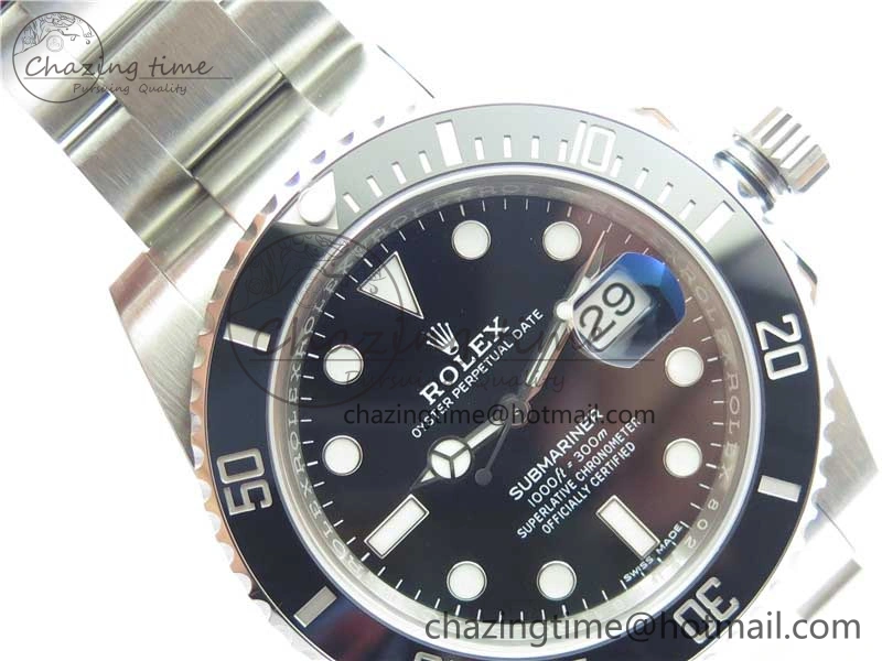 FastDry Submariner 116610 LN Black Ceramic 904L Steel V6F 1:1 Best Edition VS3135 V 2696
