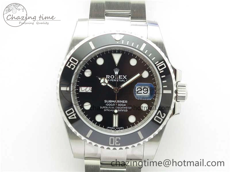 FastDry Submariner 116610 LN Black Ceramic 904L Steel V6F 1:1 Best Edition VS3135 V 2696