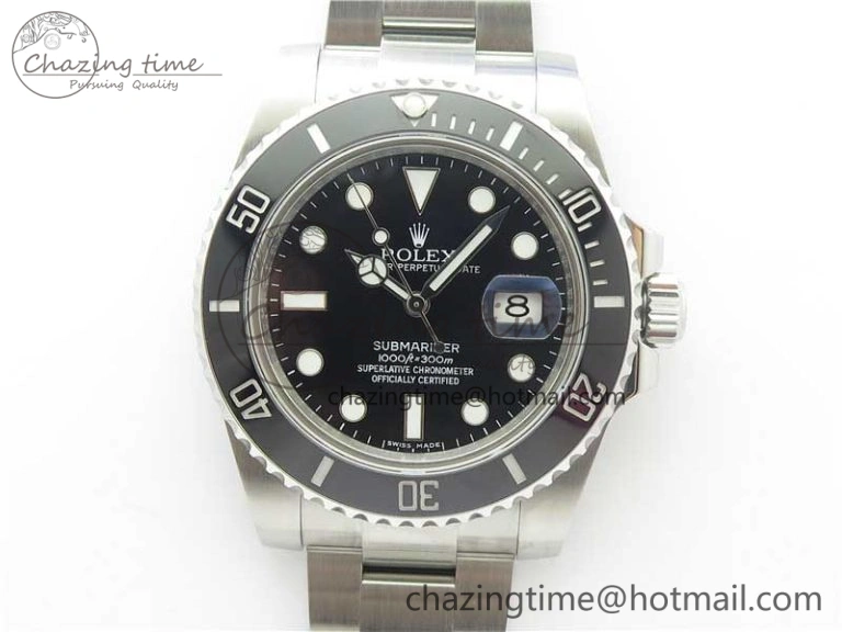 Practical Submariner 116610 LN Black Ceramic ARF 1:1 Best Edition 904L SS Case and Bracelet A2824 V 3218