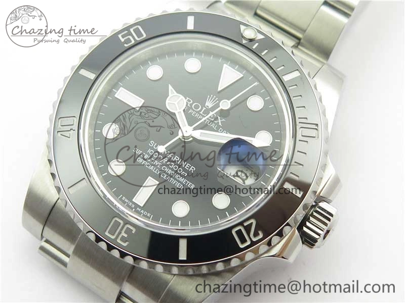 Practical Submariner 116610 LN Black Ceramic ARF 1:1 Best Edition 904L SS Case and Bracelet A2824 V 3218