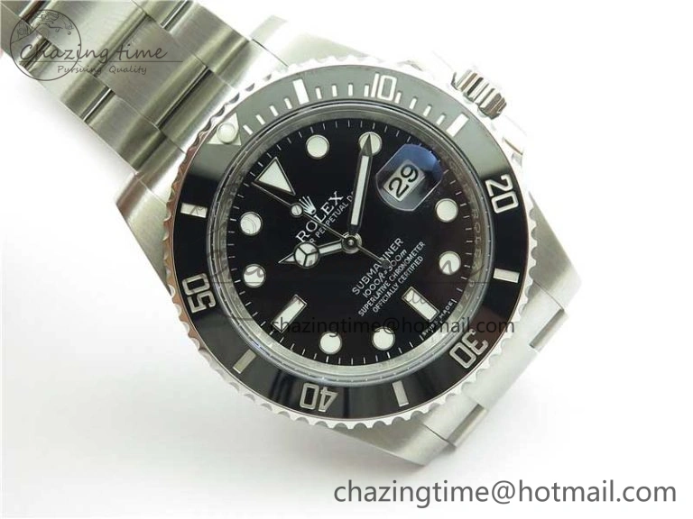 Submariner 116610 LN Black Ceramic ARF 1:1 Best Edition 904L SS Case and Bracelet A2824 V Breathable 2850