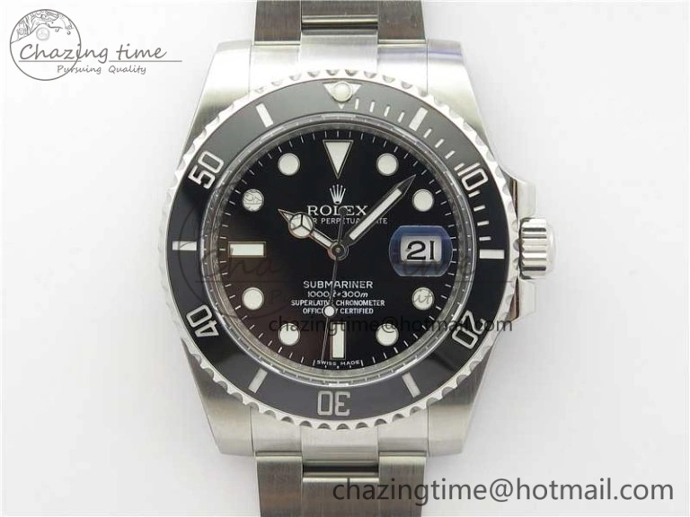 Submariner 116610 LN Black Ceramic ARF 1:1 Best Edition 904L SS Case and Bracelet SH3135 V OdorResistant 3202