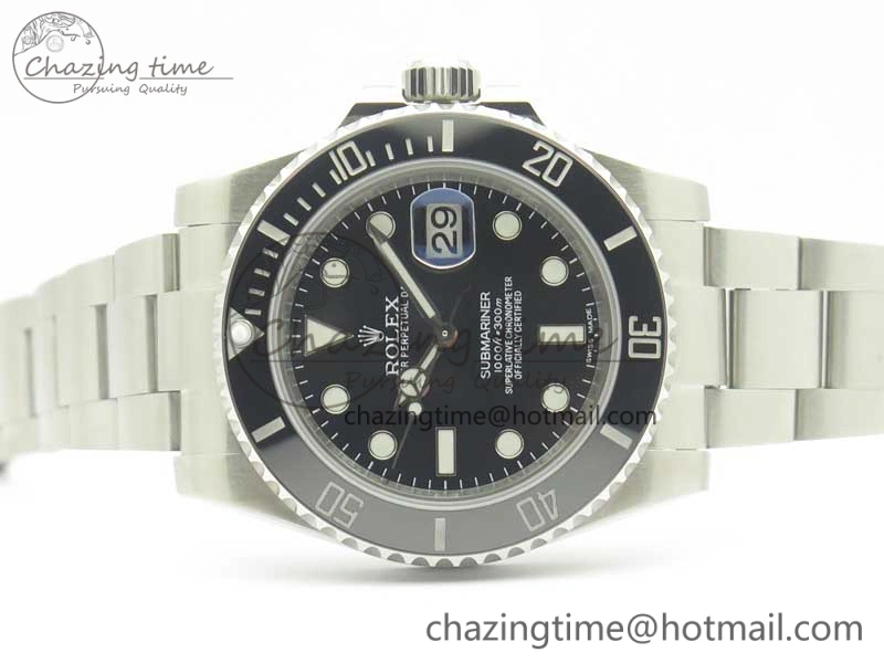 Submariner 116610 LN Black Ceramic DJF 1:1 Best Edition 904L SS Case And Bracelet SA Flexible 3414
