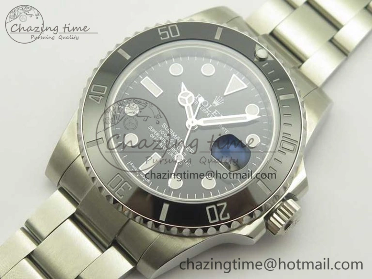 Submariner 116610 LN Black Ceramic DJF 1:1 Best Edition 904L SS Case And Bracelet SA Flexible 3414