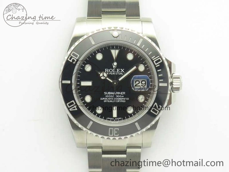 Submariner 116610 LN Black Ceramic DJF 1:1 Best Edition 904L SS Case And Bracelet SA Flexible 3414