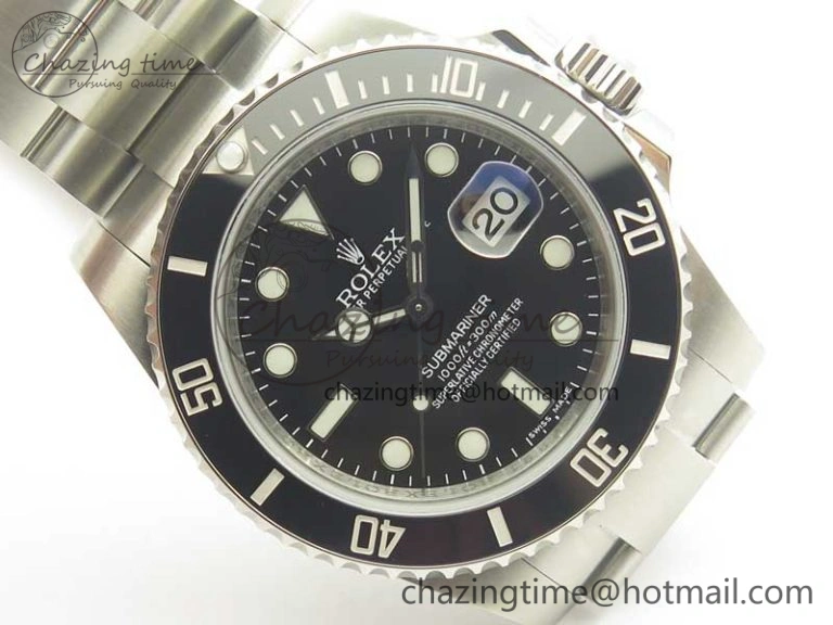 Submariner 116610 LN Black Ceramic DJF 1:1 Best Edition on SS Bracelet SA3135 ( Free R Cover) Versatile 3358