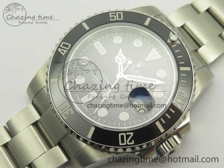 Submariner 116610 LN Black Ceramic DJF 1:1 Best Edition on SS Bracelet SA3135 ( Free R Cover) Versatile 3358