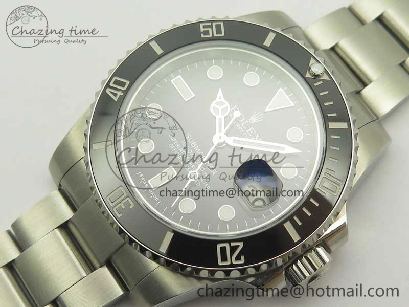 Submariner 116610 LN Black Ceramic DJF 1:1 Best Edition on SS Bracelet SA3135 ( Free R Cover) Versatile 3358