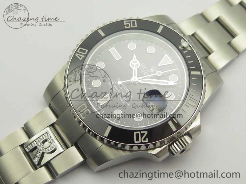 Submariner 116610 LN Black Ceramic DJF 1:1 Best Edition on SS Bracelet SA3135 ( Free R Cover) Versatile 3358